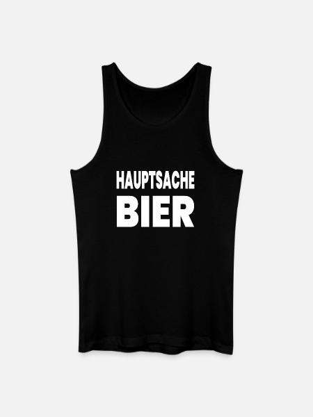 Bier - Männer Bio Tank Top - Schwarz