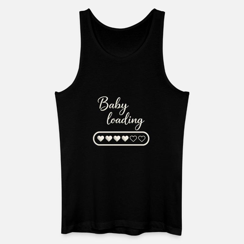 Baby loading - Männer Bio Tank Top - Schwarz