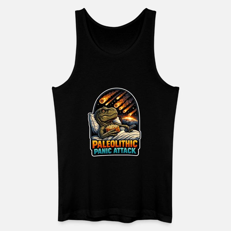 Emo-dinosaurier, Trauriger Dino, Emotionaler - Männer Bio Tank Top - Schwarz