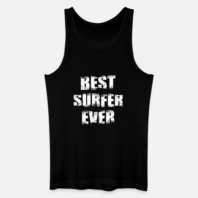 Bester Surfer - Männer Bio Tank Top - Schwarz