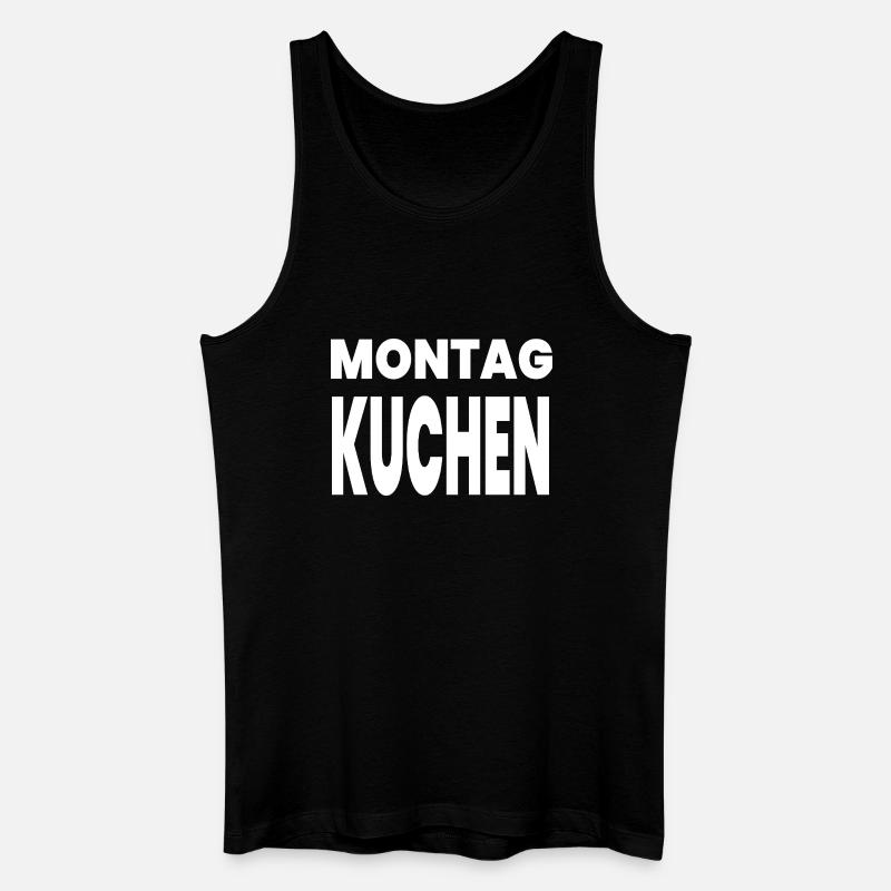 Kuchen - Männer Bio Tank Top - Schwarz