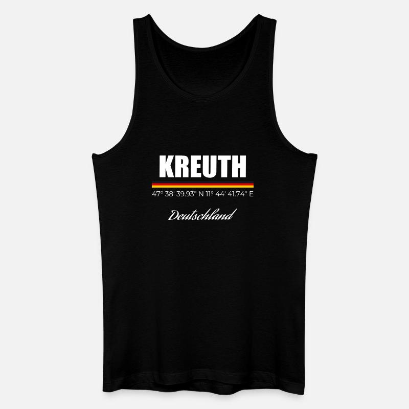 Kreuth - Männer Bio Tank Top - Schwarz