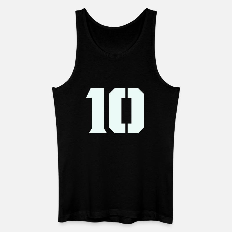 10- - Männer Bio Tank Top - Schwarz