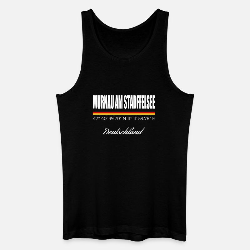 Murnau am Staffelsee - Männer Bio Tank Top - Schwarz
