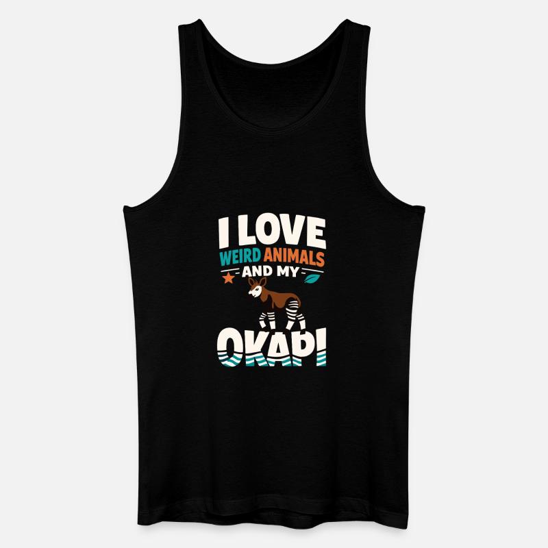 Okapi-liebhaber Okapi-tier Seltene Tierweltliebe - Männer Bio Tank Top - Schwarz