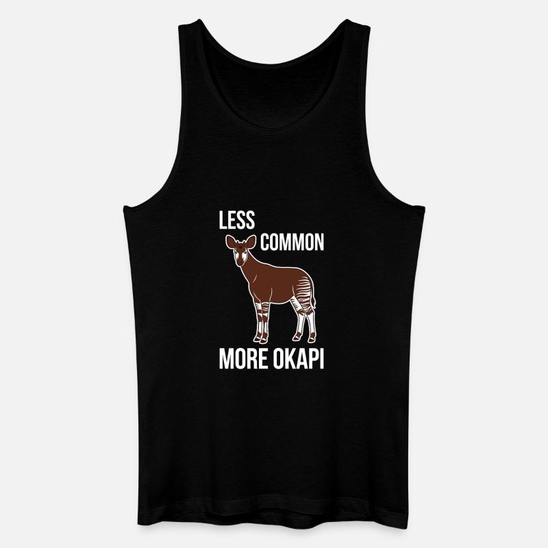 Okapi-liebhaber Okapi-tier Seltene Tierweltliebe - Männer Bio Tank Top - Schwarz