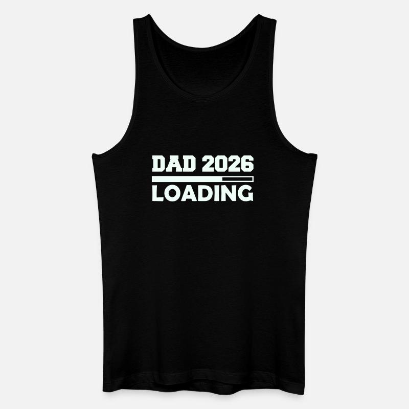 Papa 2026 lädt - Männer Bio Tank Top - Schwarz