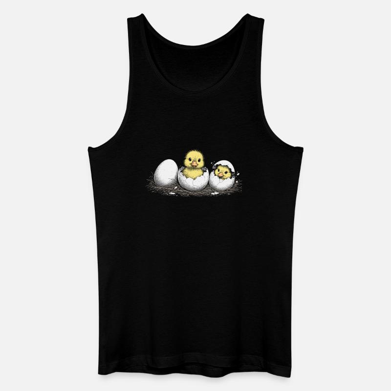 Entenküken - Männer Bio Tank Top - Schwarz