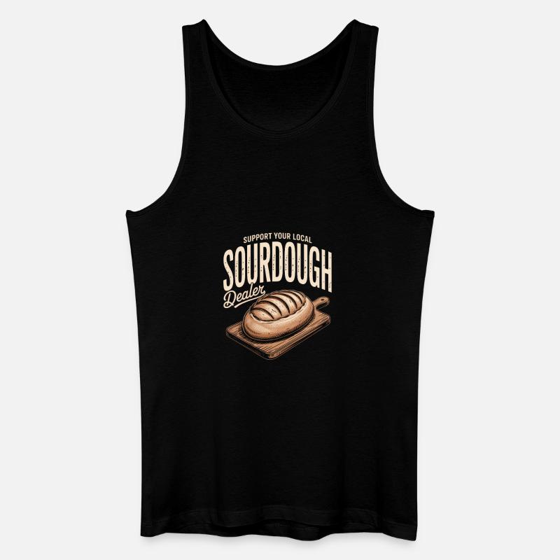 Lokaler Sauerteighändler - Männer Bio Tank Top - Schwarz