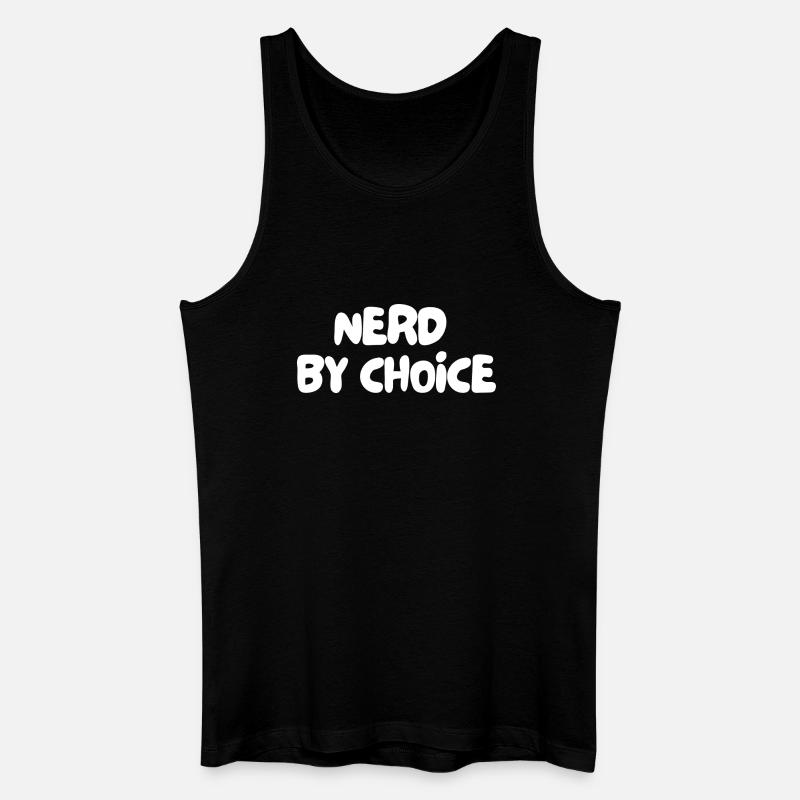 Nerd aus freiem Willen - Männer Bio Tank Top - Schwarz
