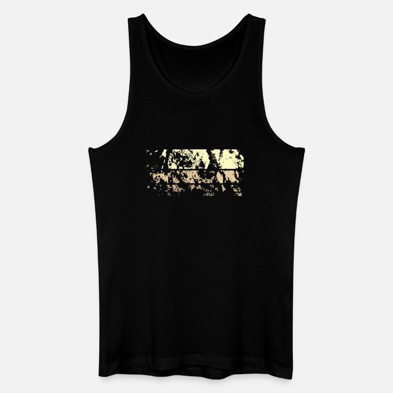 Baggrundsabstract - Økologisk tanktop til mænd - sort