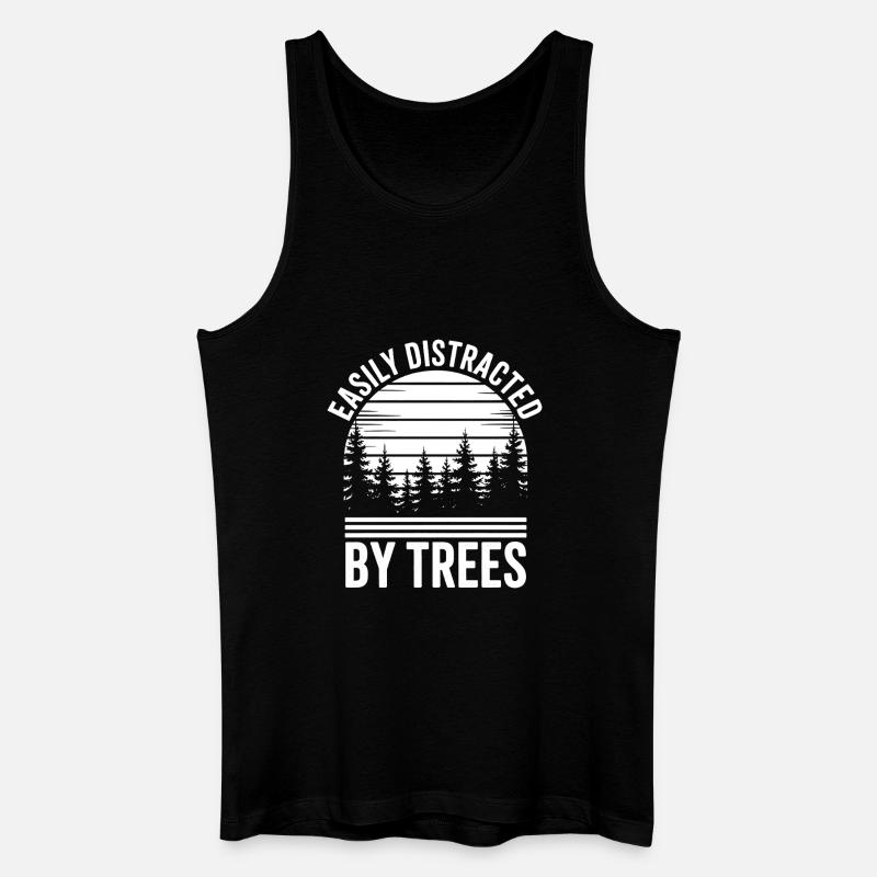 Bäume Sprüche Baum Lustiges Bäume Geschenk - Männer Bio Tank Top - Schwarz