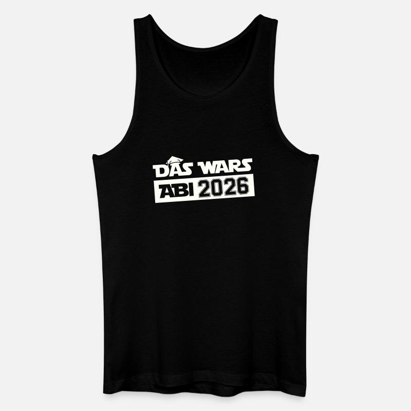 DAS WARS Abi 2026 - Männer Bio Tank Top - Schwarz