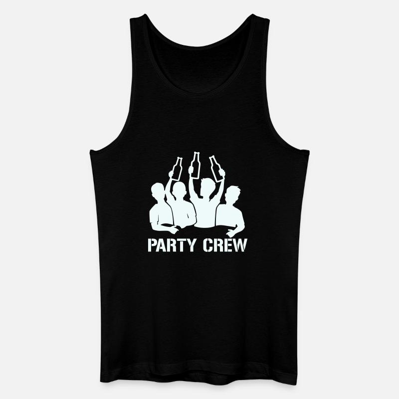 Bottle Raise Party Crew - Männer Bio Tank Top - Schwarz