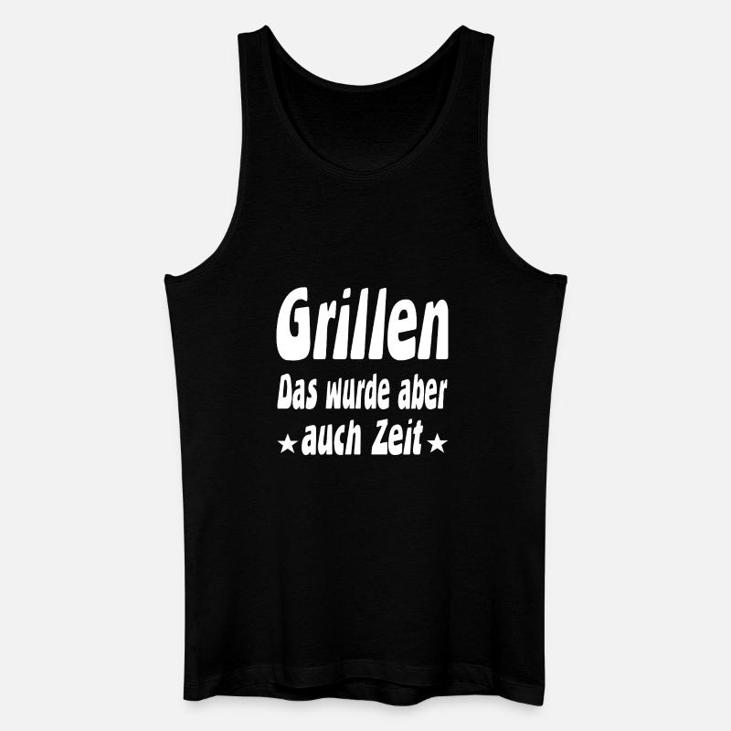 Grillen - Männer Bio Tank Top - Schwarz
