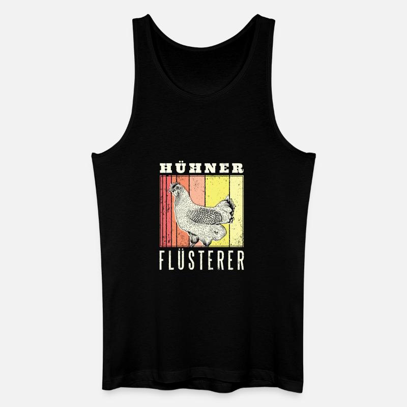 Hühner Flüsterer - Männer Bio Tank Top - Schwarz