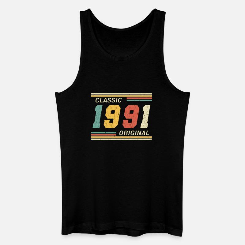 Classic 1991 original 1991 - Männer Bio Tank Top - Schwarz