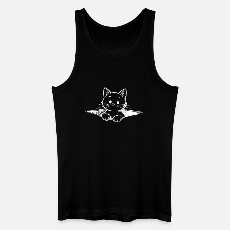 Kleine Katze - Männer Bio Tank Top - Schwarz