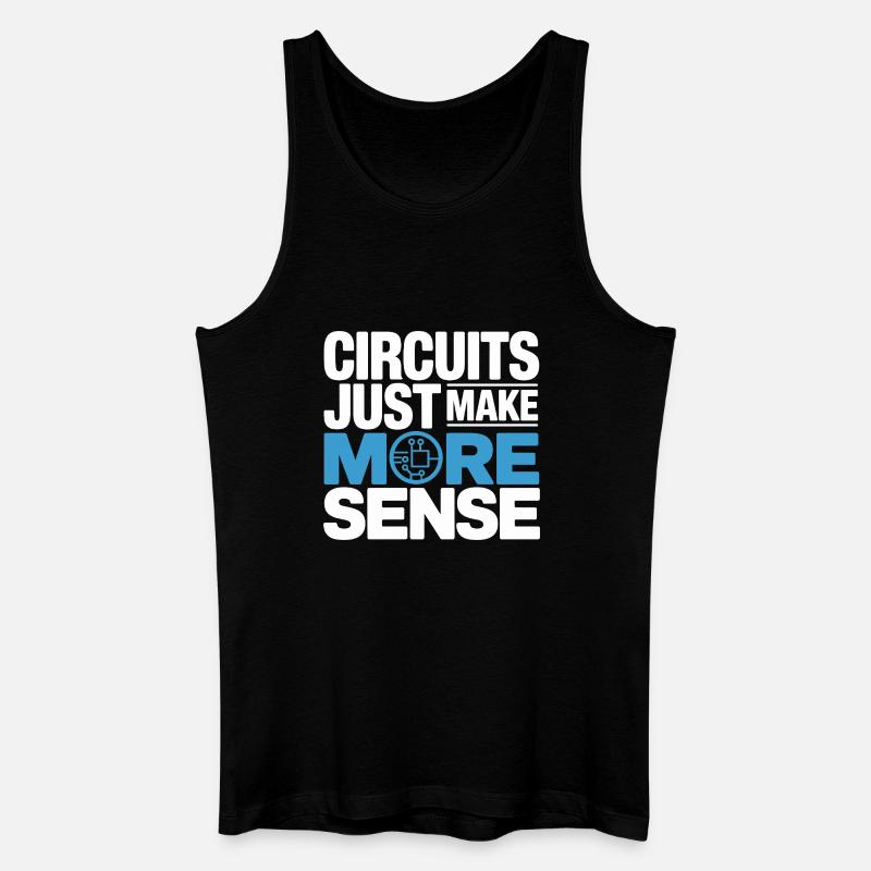Schaltkreise Machen Technik Sinnvoller - Männer Bio Tank Top - Schwarz