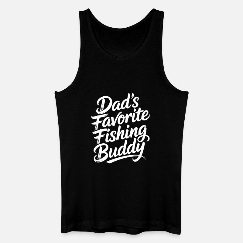 Vaters Lieblings Angelbuddy - Männer Bio Tank Top - Schwarz