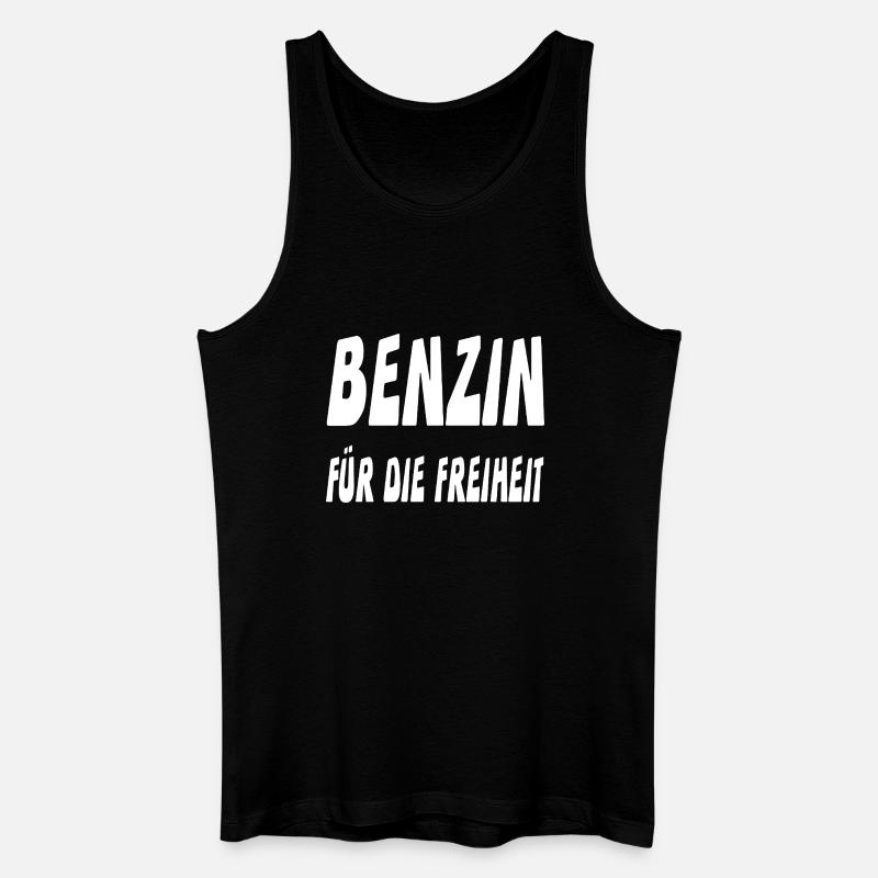 Benzin - Männer Bio Tank Top - Schwarz
