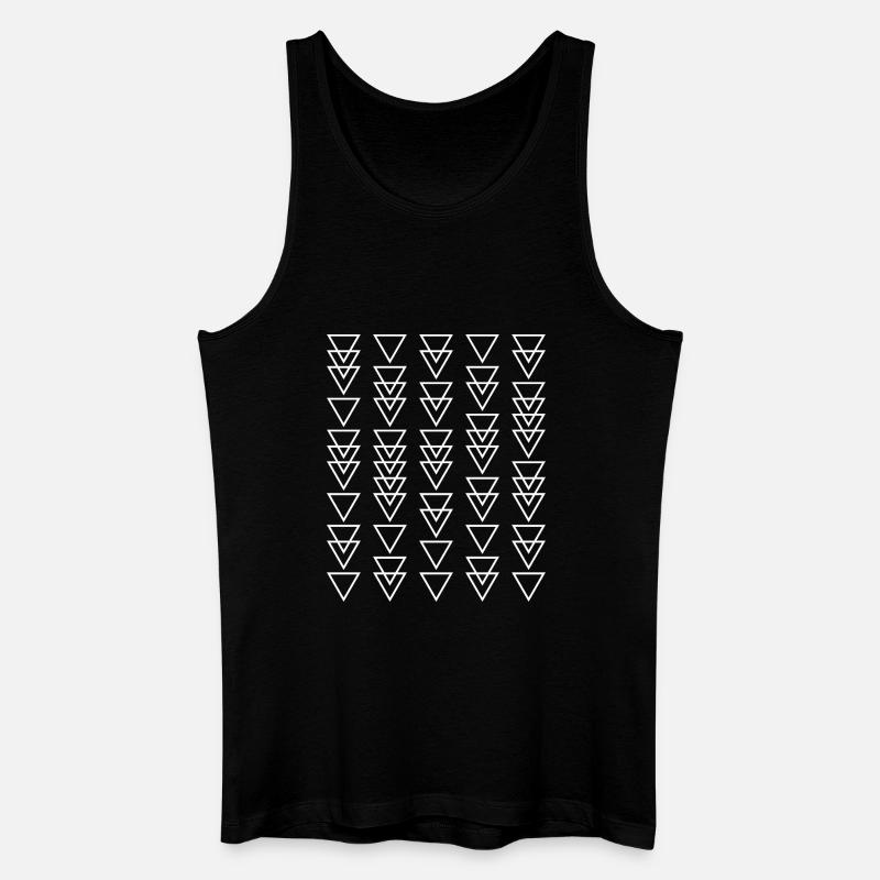 Triangular Cascade - Men’s Organic Tank Top - black
