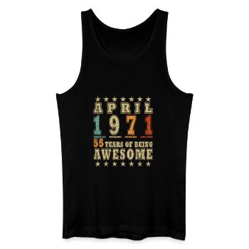 Jubilee year April 1971 - Men’s Organic Tank Top - black - Front
