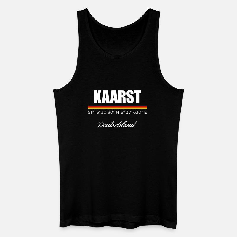 Kaarst - Männer Bio Tank Top - Schwarz
