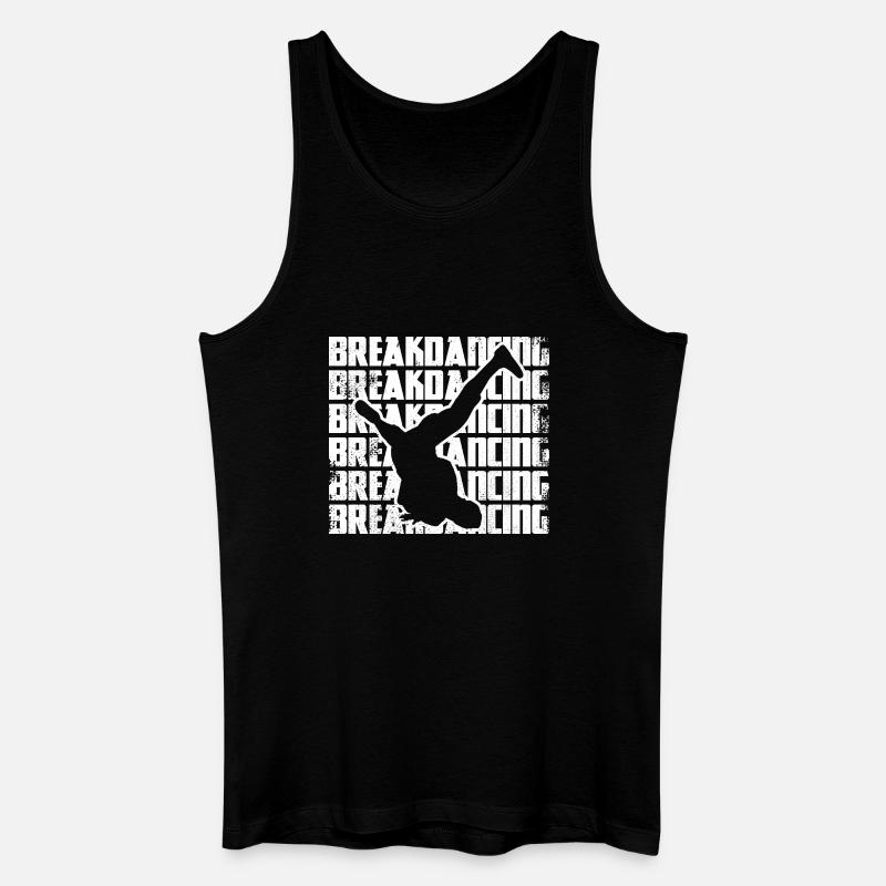 Lustiger Breakdancer - Männer Bio Tank Top - Schwarz