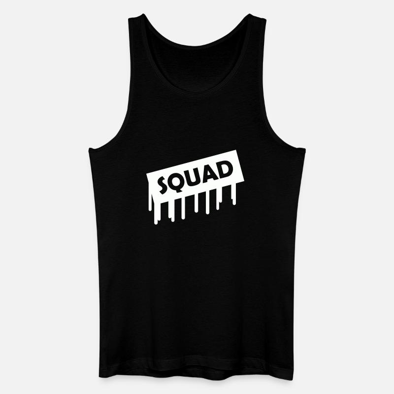 squad- - Männer Bio Tank Top - Schwarz