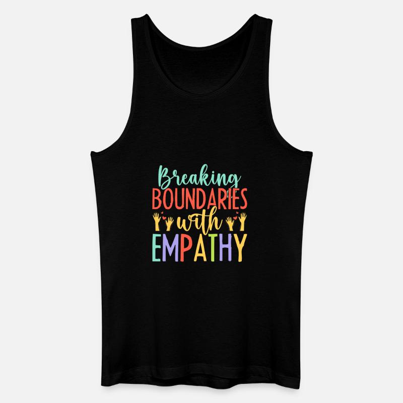 Volunteer Appreciation Breaking Boundaries With - Männer Bio Tank Top - Schwarz
