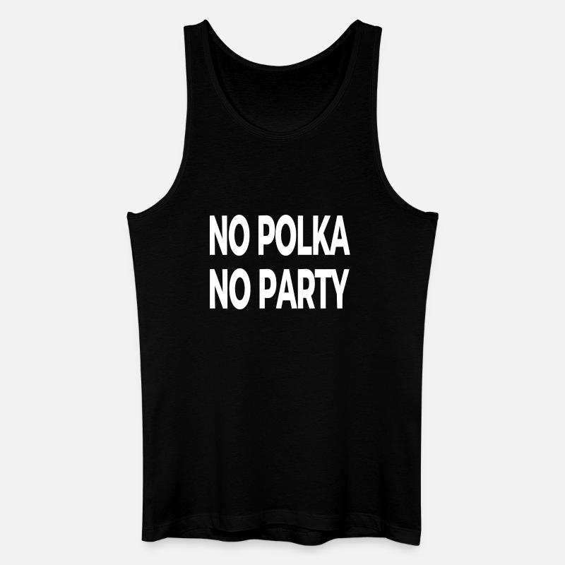 Polka - Männer Bio Tank Top - Schwarz
