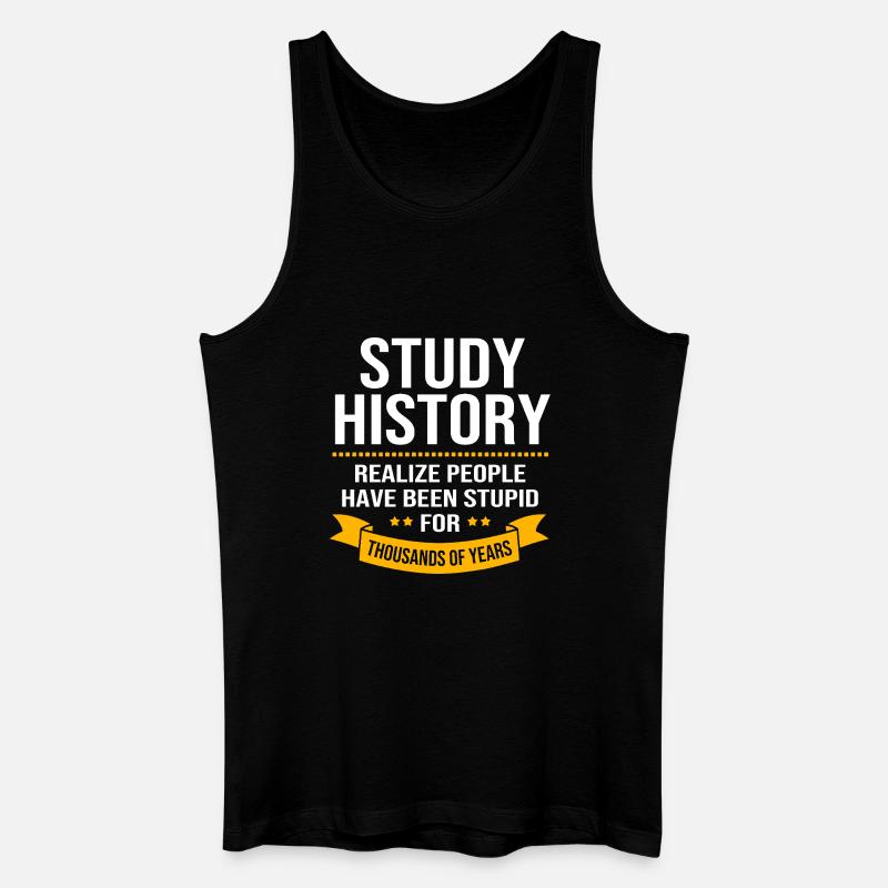 Historisk historikers historie - Økologisk tanktop til mænd - sort