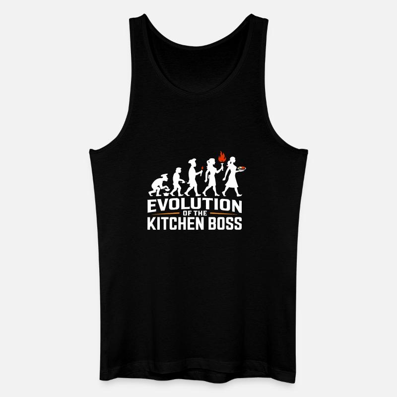 Évolution du chef - Débardeur bio Homme - noir