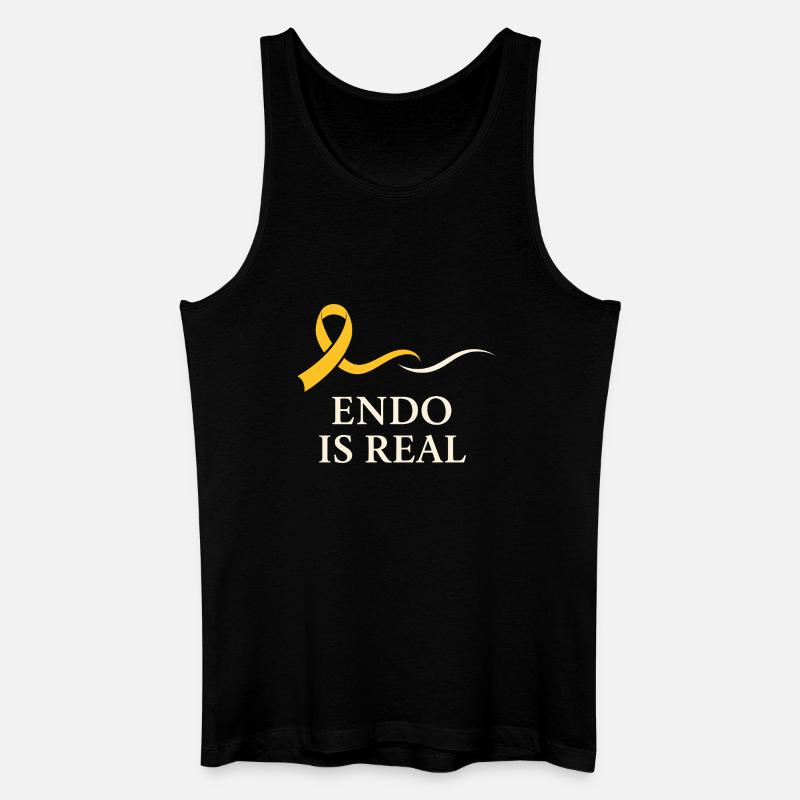Endometriose-bewusstsein Endo Warrior - Männer Bio Tank Top - Schwarz
