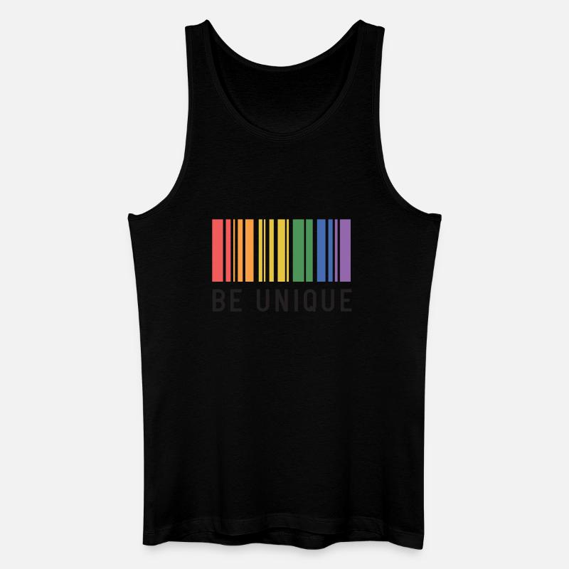 LGBT-Pride-Monat – Sei einzigartig - Männer Bio Tank Top - Schwarz
