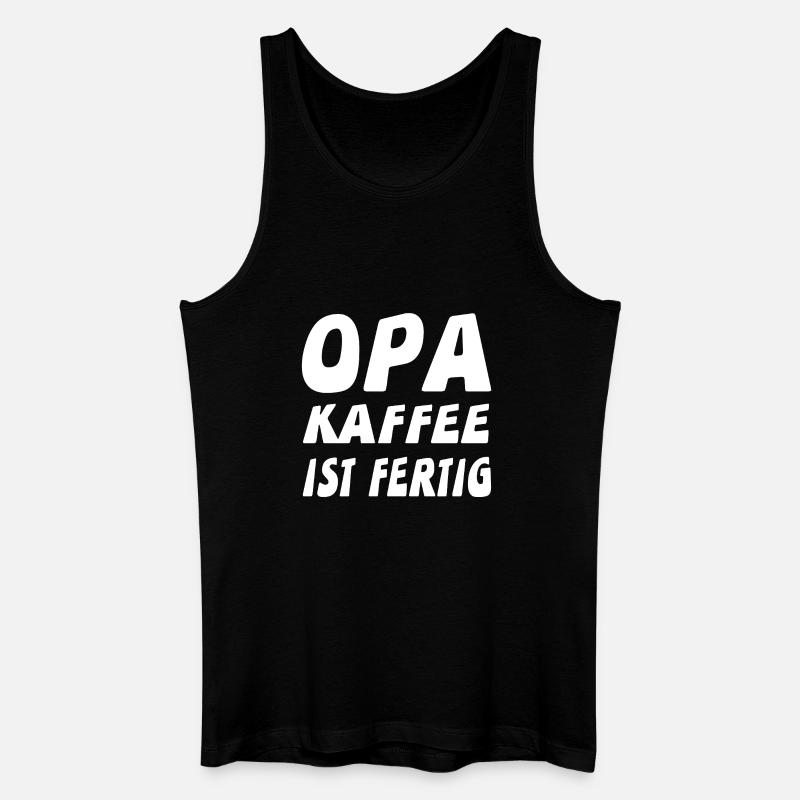 Opa - Männer Bio Tank Top - Schwarz