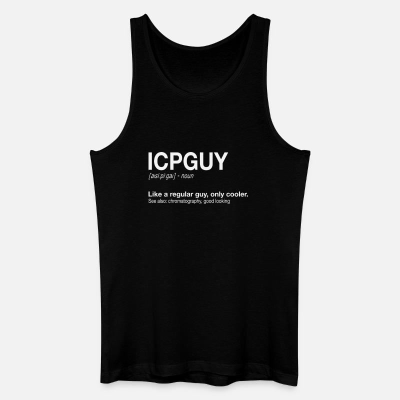 ICP-MS Guy Massenspektrometrie Plasma - Männer Bio Tank Top - Schwarz
