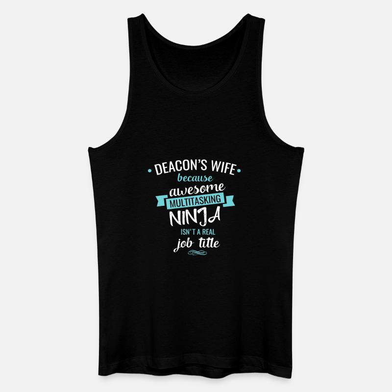 Deacons Frau Ninja Multitasker - Männer Bio Tank Top - Schwarz