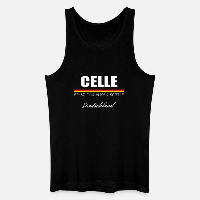 Celle - Männer Bio Tank Top - Schwarz