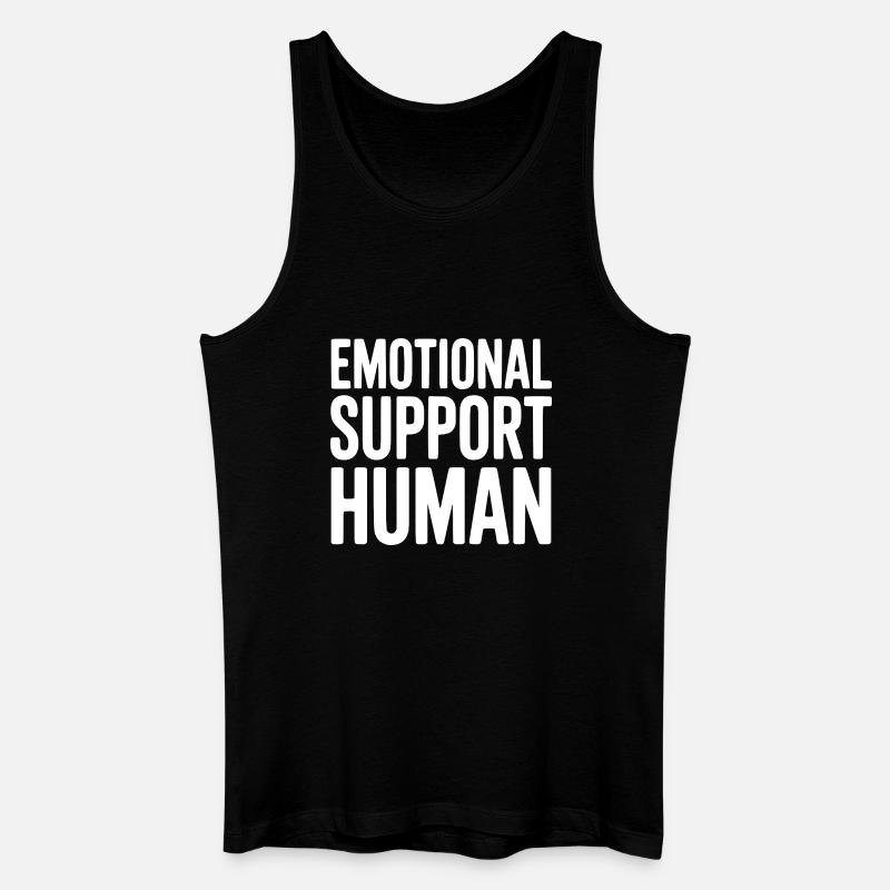 Emotionale Unterstützung Mensch - Männer Bio Tank Top - Schwarz