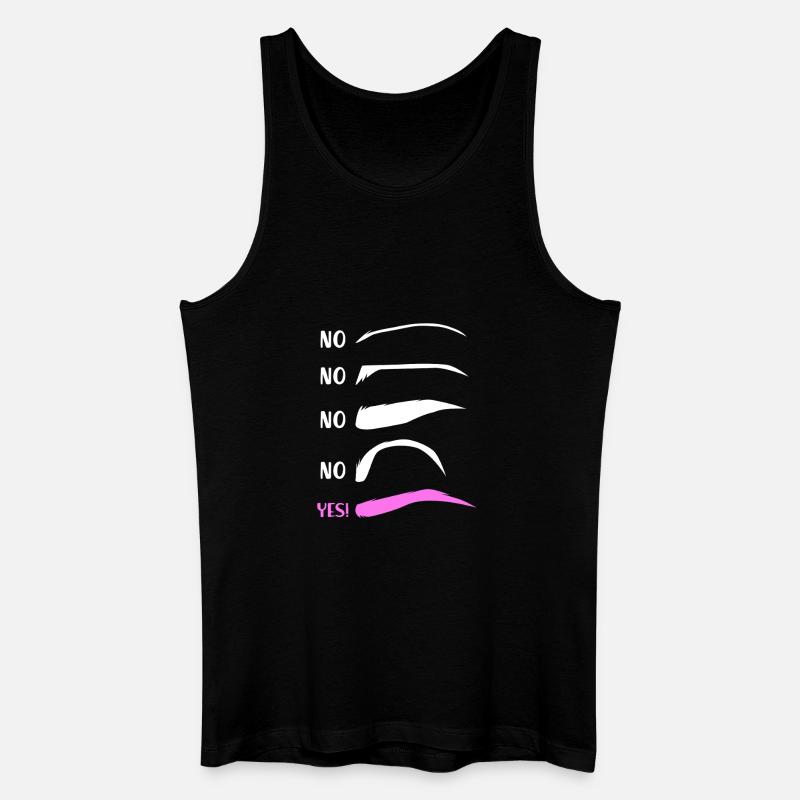Make-up Microblading Kosmetik Kosmetikerin - Männer Bio Tank Top - Schwarz