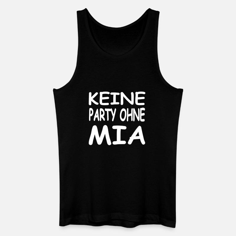 Mia - Männer Bio Tank Top - Schwarz