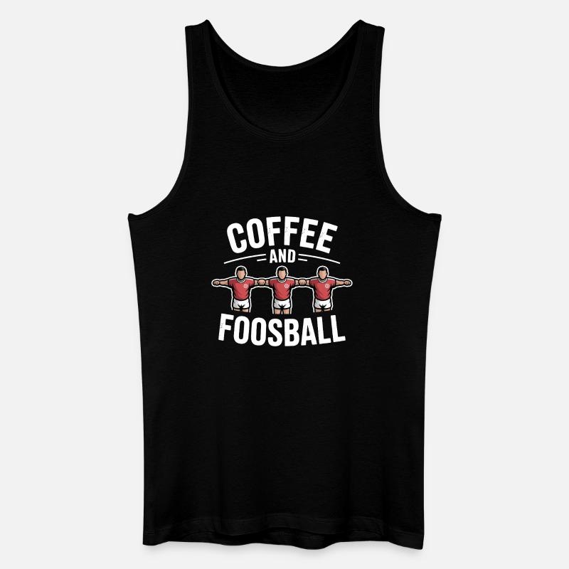 Tischfußball Evolution Lustiges Kickern Foosball - Männer Bio Tank Top - Schwarz