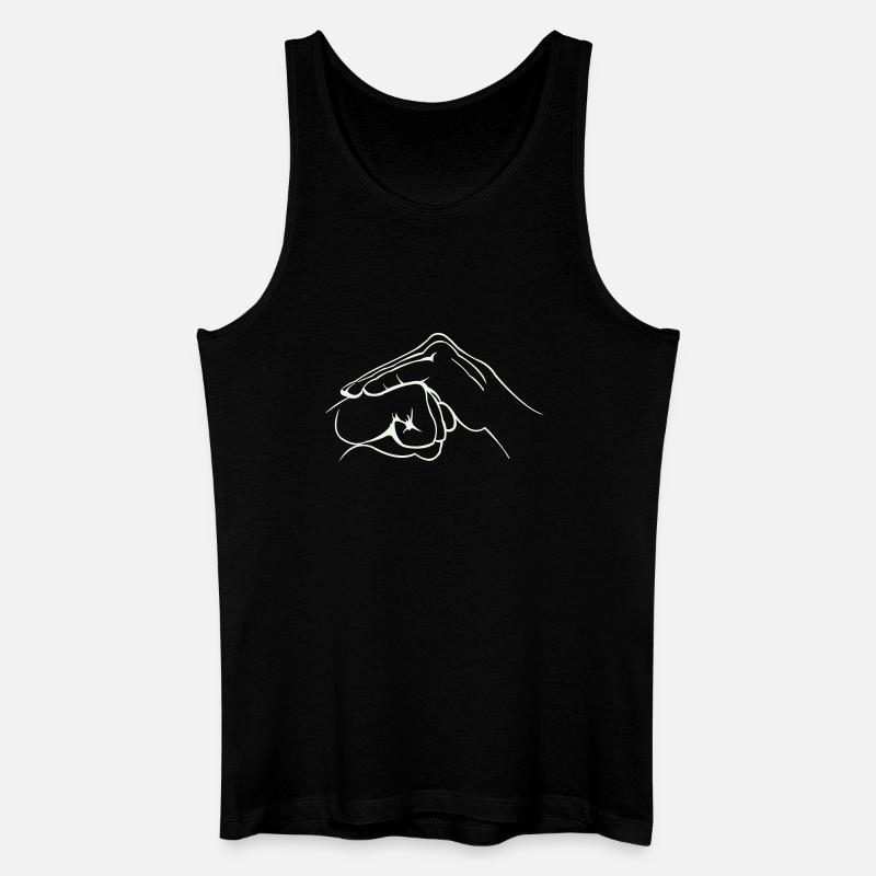 Hände Faust - Männer Bio Tank Top - Schwarz