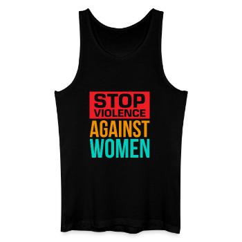 Stop Violence Against Women - Men’s Organic Tank Top - black - Front
