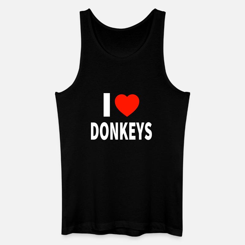 Esel - Männer Bio Tank Top - Schwarz
