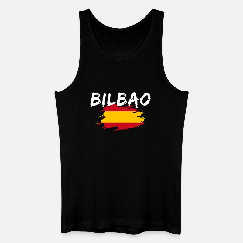 Bilbao Spanien - Männer Bio Tank Top - Schwarz