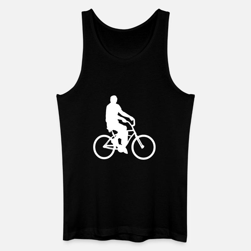 Fahrrad - Männer Bio Tank Top - Schwarz