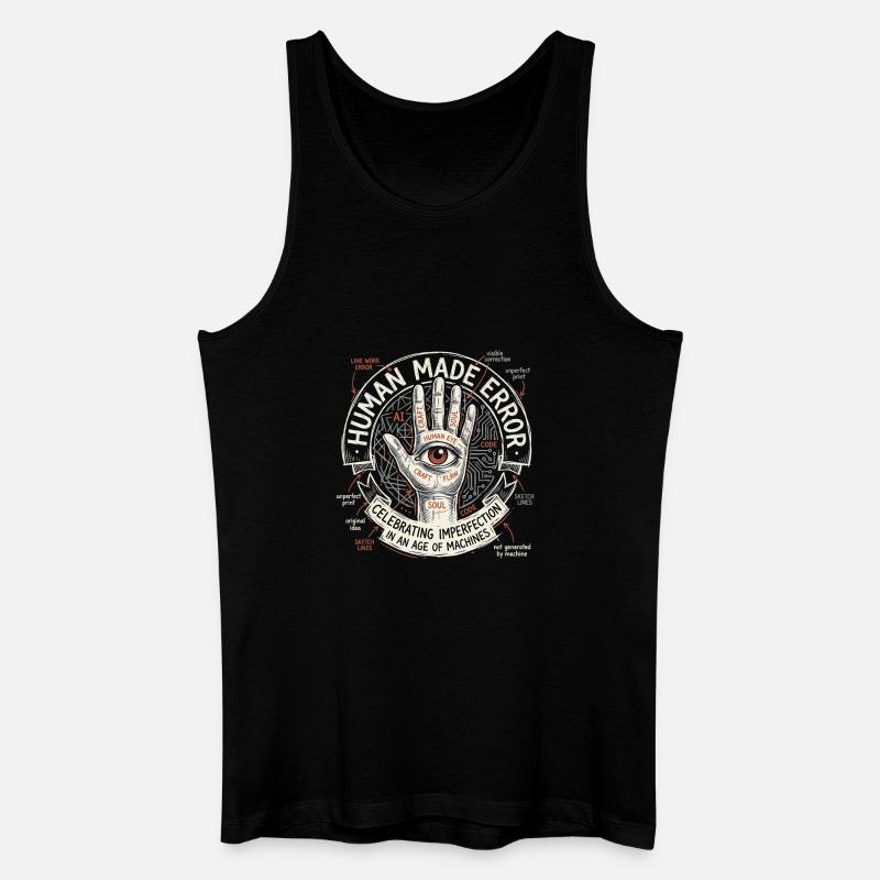 Human Made Error - Männer Bio Tank Top - Schwarz
